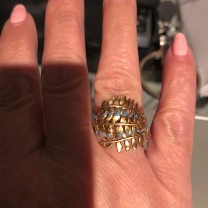 Gold with blue finishing